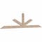 Ekena Millwork Saratoga Smooth Timber Gable Bracket, Douglas Fir, 84"W x 21"H x 1 1/2"D x 3 1/2"F, 6/12 Pitch GBW084X21X0204SAR00SDF - alternate 3